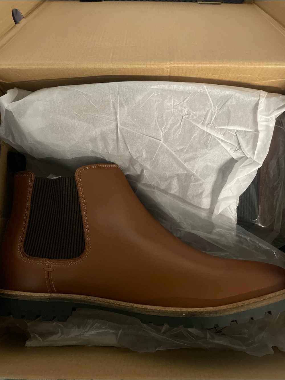Cole Haan Brown Tan Leather Chukka Boot